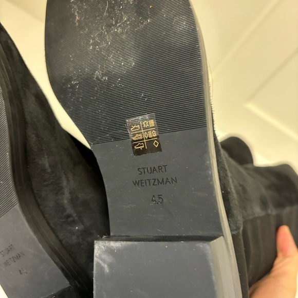 Stuart‎ Weitzman keelabd Knee High Boots Suede Sz 4.5 - Picture 8 of 9